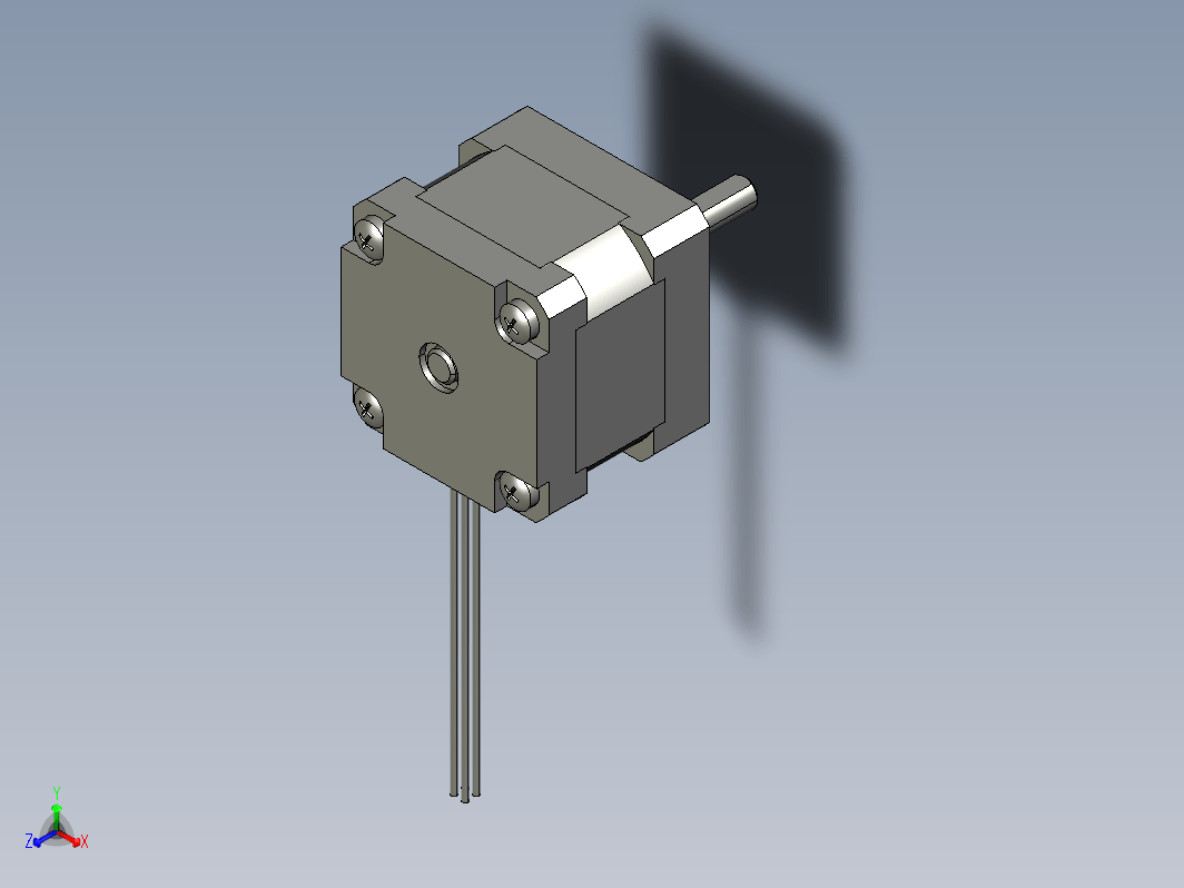 YK35HB31-01A  35mm两相步进电机（3D）