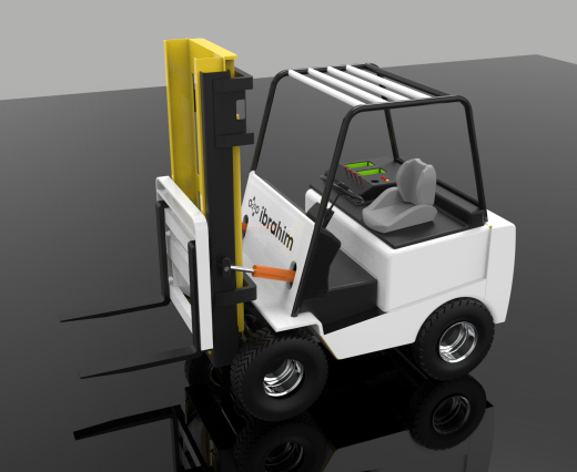 forklift液压升降叉车简易模型缩略图