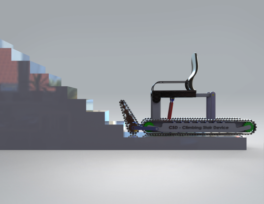 爬楼履带梯椅设计 climbing stair chair缩略图