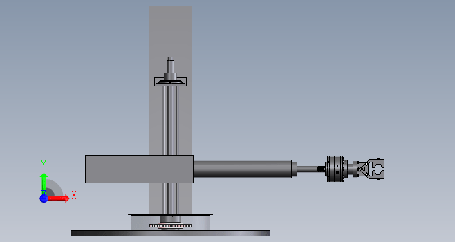 机器人液压上料机械手设计三维SW2017带参+CAD+说明