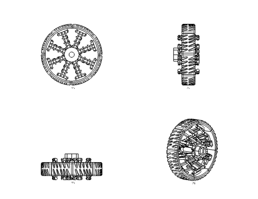 一种轮辋随动的可变半径车轮缩略图