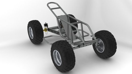 迷你型钢管车3D图纸