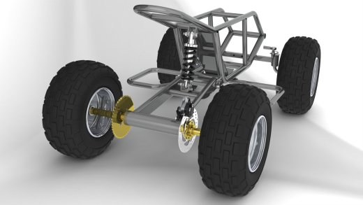 迷你型钢管车3D图纸缩略图