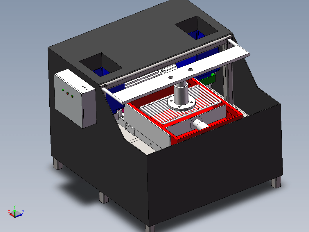 新型自动穿串机3D模型+说明书+视频+PPT