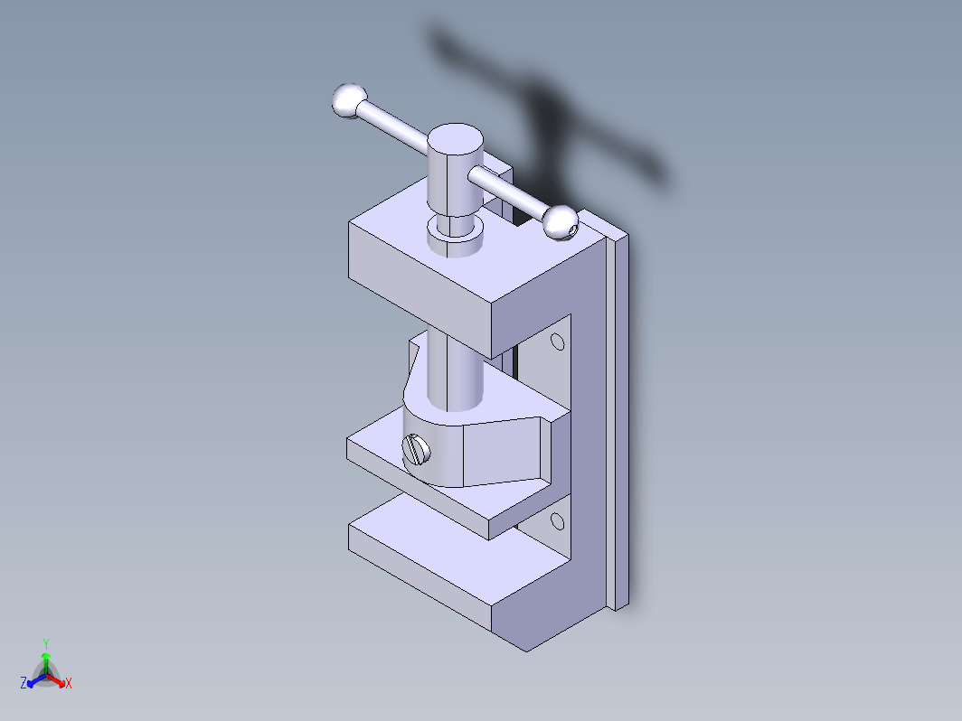 虎钳台钳卡钳-bench-vice-86 1 CATIA