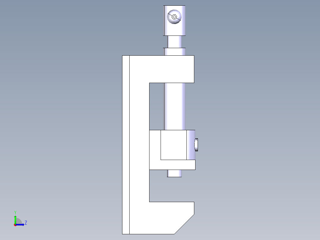 虎钳台钳卡钳-bench-vice-86 1 CATIA