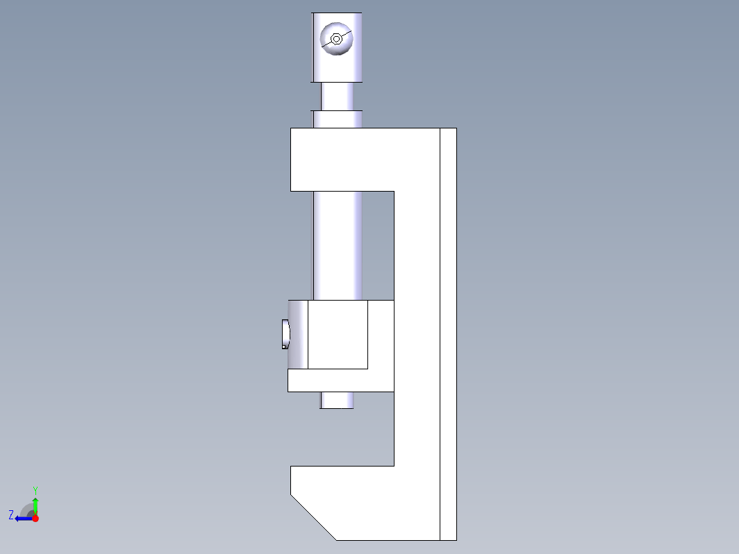 虎钳台钳卡钳-bench-vice-86 1 CATIA