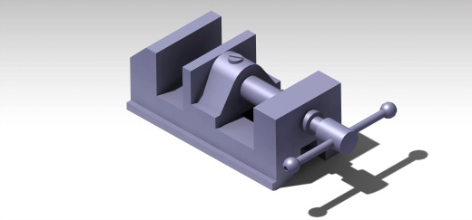 虎钳台钳卡钳-bench-vice-86 1 CATIA