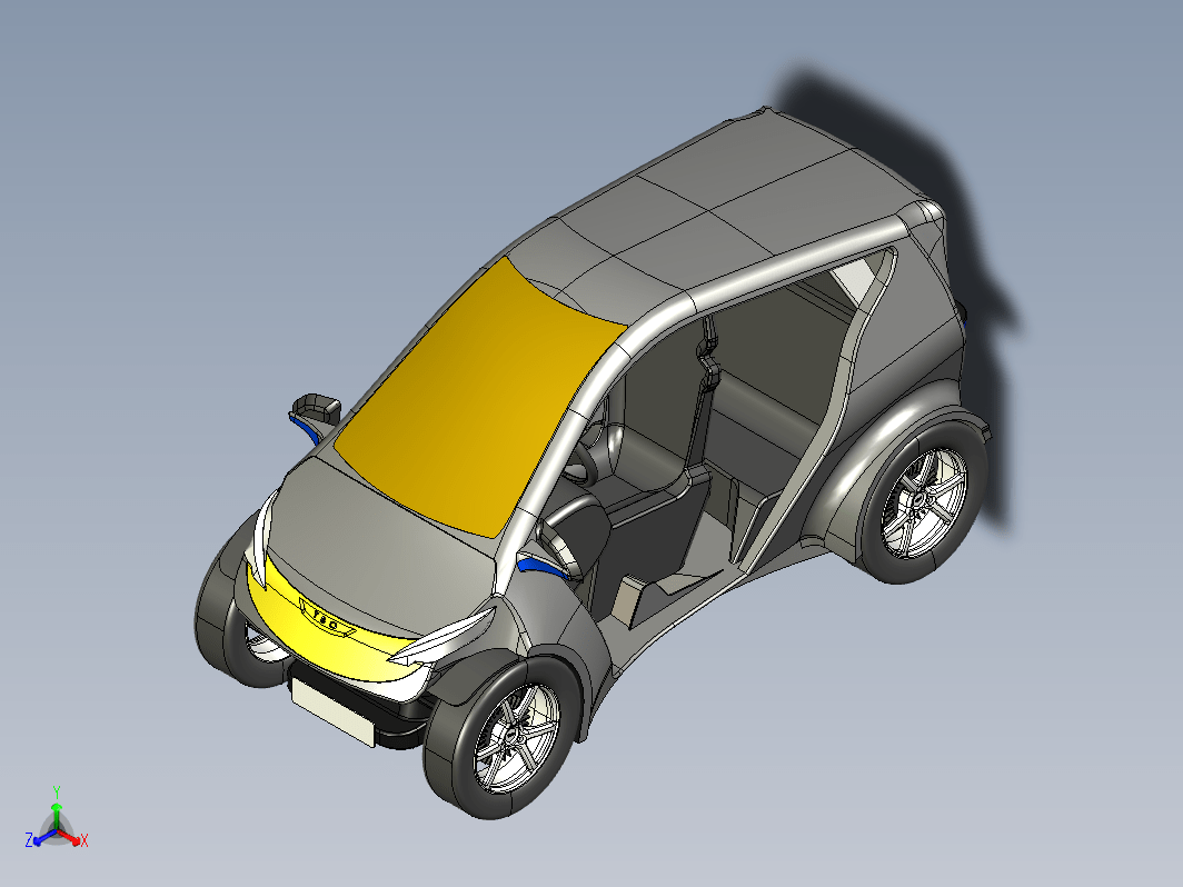 tbo-t-zero-2021单座电动汽车造型