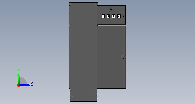 K0226-电源柜630A铜排布局前后叠加