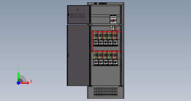 K0226-电源柜630A铜排布局前后叠加