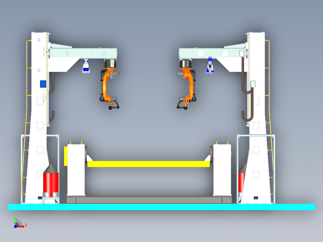 二台机器人吊装焊接工作站设计