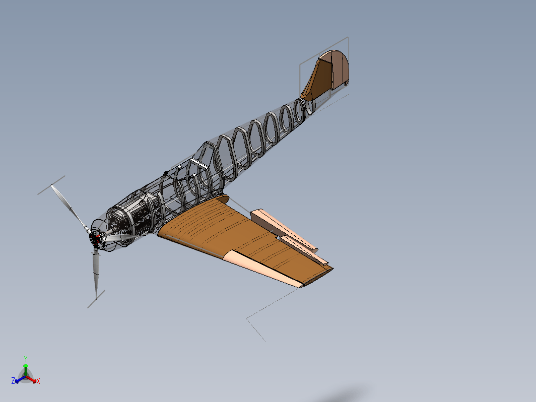 Bf-109战斗机航模框架