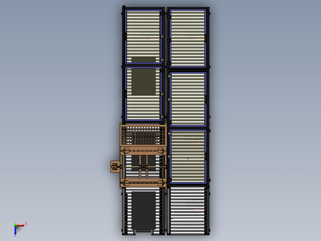 入、出料输送线(顶升移栽)3D图纸 SolidWorks设计 附STEP格式