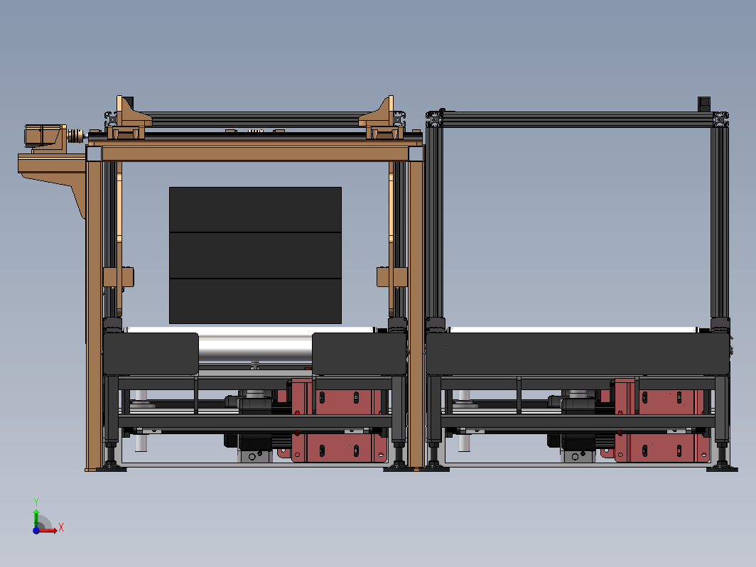 入、出料输送线(顶升移栽)3D图纸 SolidWorks设计 附STEP格式