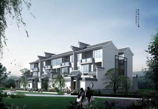 传统仿古中式徽派建筑民俗民居住宅马头墙SU模型CAD图纸大样详图缩略图
