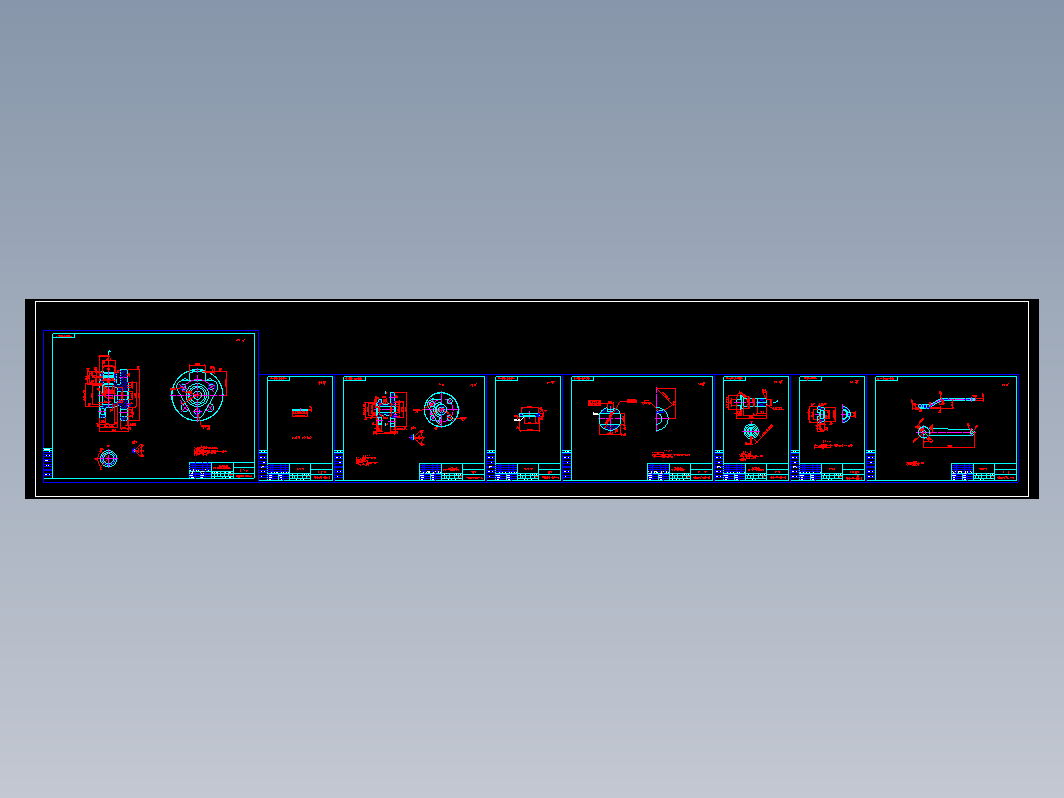 DN15 铸钢法兰连接 浮动球阀整套图纸 15Q41F01