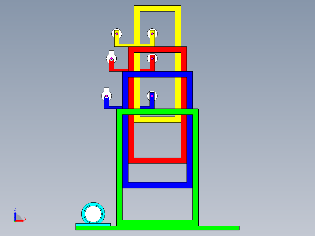 多层建筑中使用的机械式垂直运输系统电梯