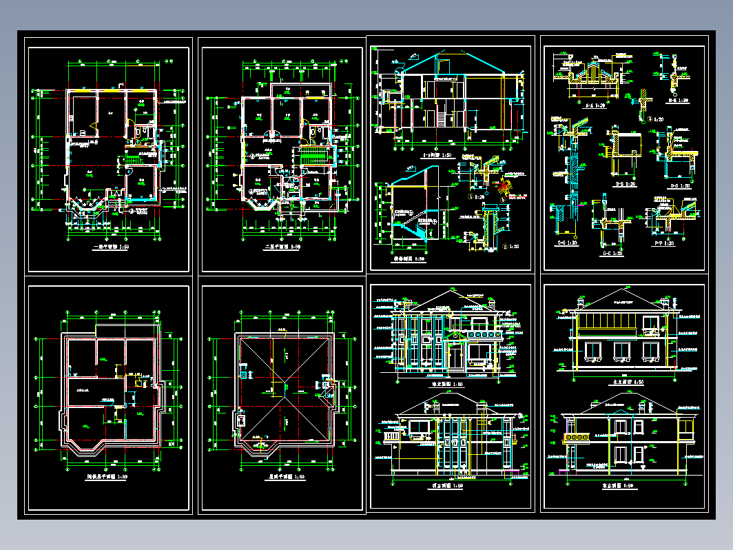 别墅设计建筑图纸