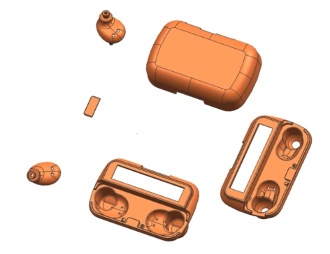 蓝牙耳机模具设计图纸
