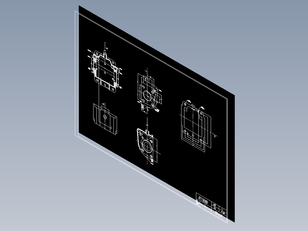 犁刀变速箱体零件图