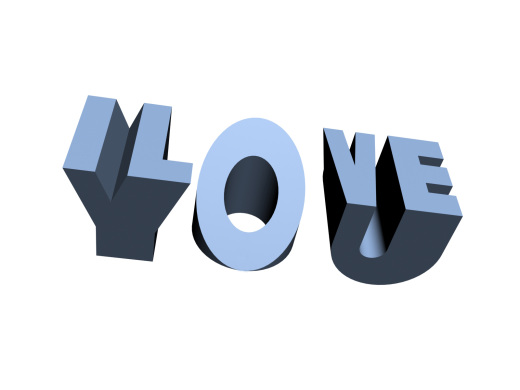  love you (我爱你)3D图+打印文件缩略图