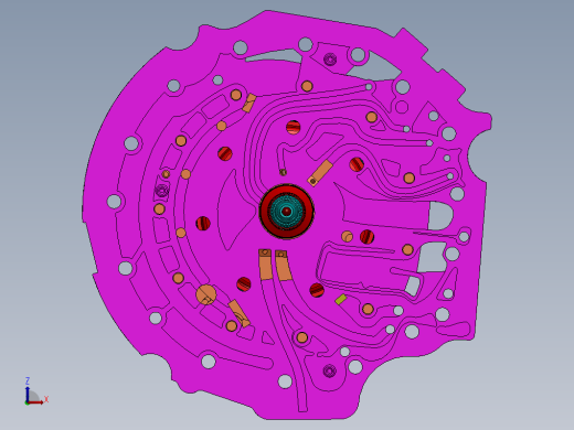 自动变速器通过SolidWorks的奔驰缩略图