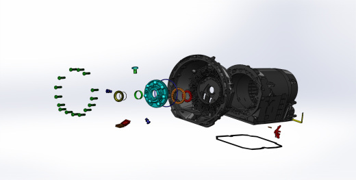 自动变速器通过SolidWorks的奔驰缩略图