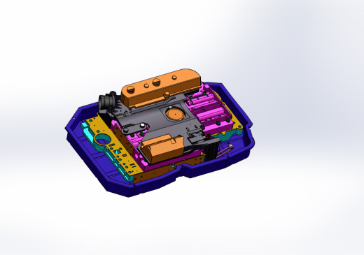 自动变速器通过SolidWorks的奔驰缩略图