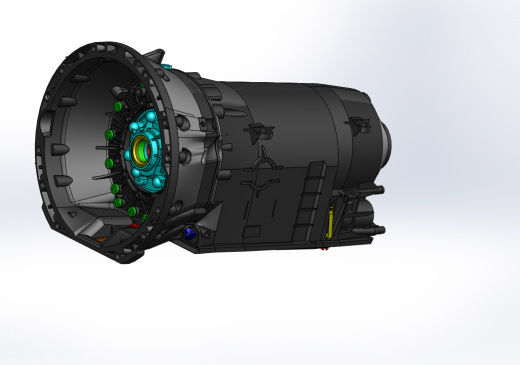 自动变速器通过SolidWorks的奔驰缩略图