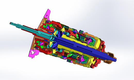 自动变速器通过SolidWorks的奔驰缩略图