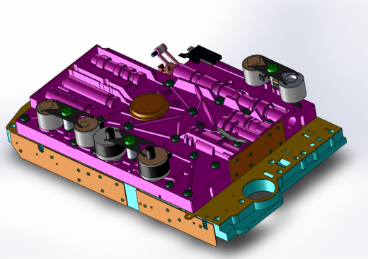 自动变速器通过SolidWorks的奔驰缩略图