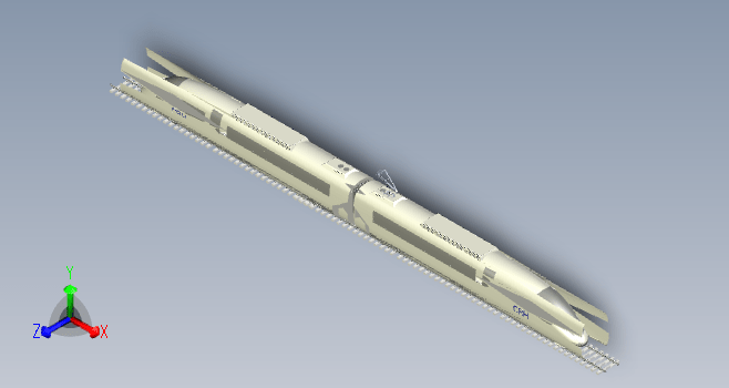 动车CRH三维三维Proe5.0