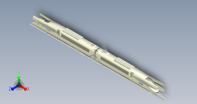 动车CRH三维三维Proe5.0
