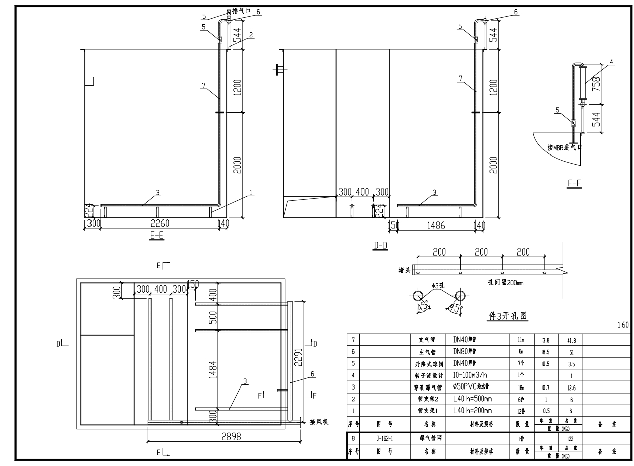 MBR反应池带生化