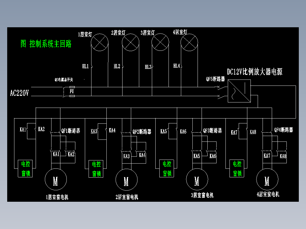 基于PLC的居室安全系统设计+CAD+说明书