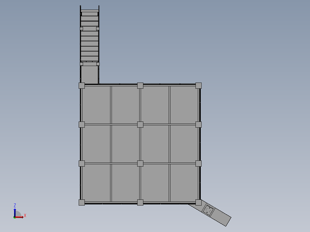 6 x 6 m压力容器钢平台