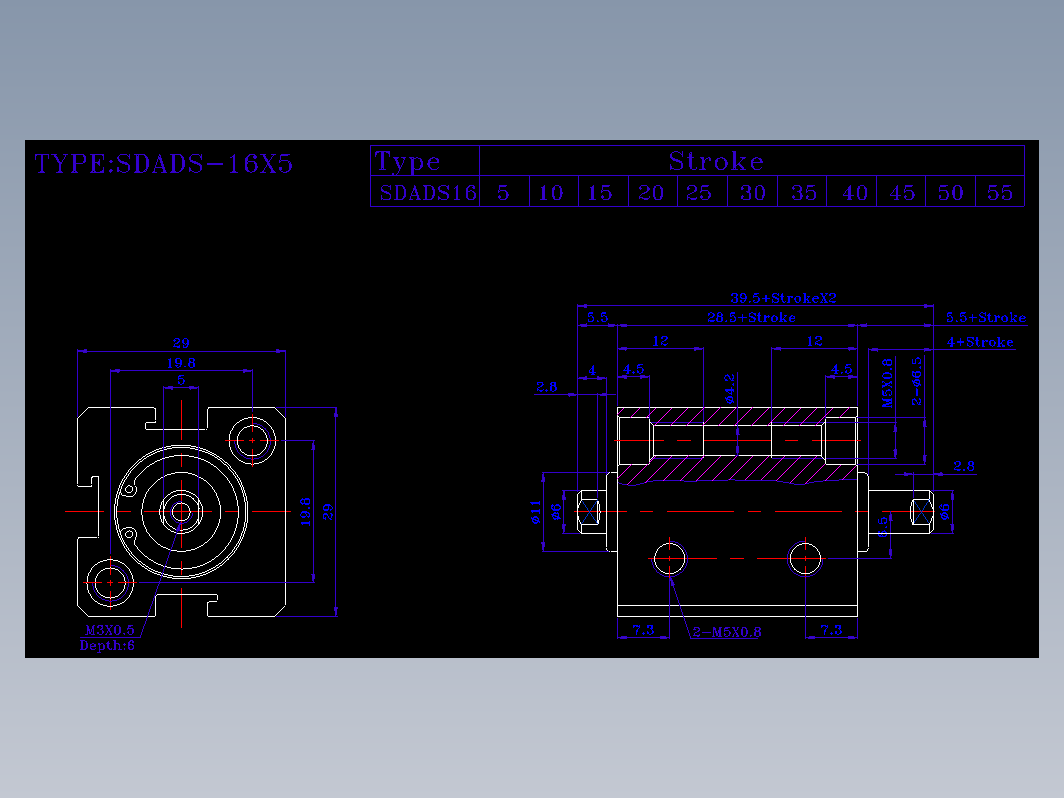 SDA气缸 83-SDAD-16-SN