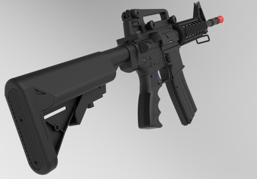M4 气枪步玩具枪全 3D缩略图