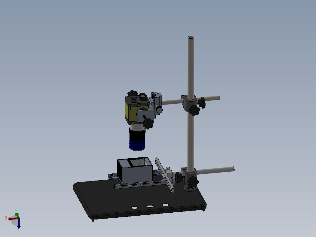 工业视觉调试支架三维SW2020带参
