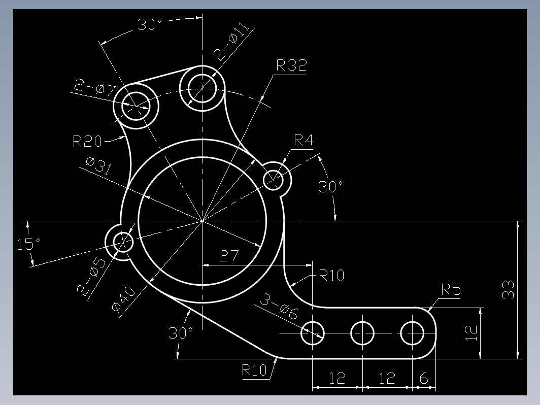 CAD机械零件图-机械制图27