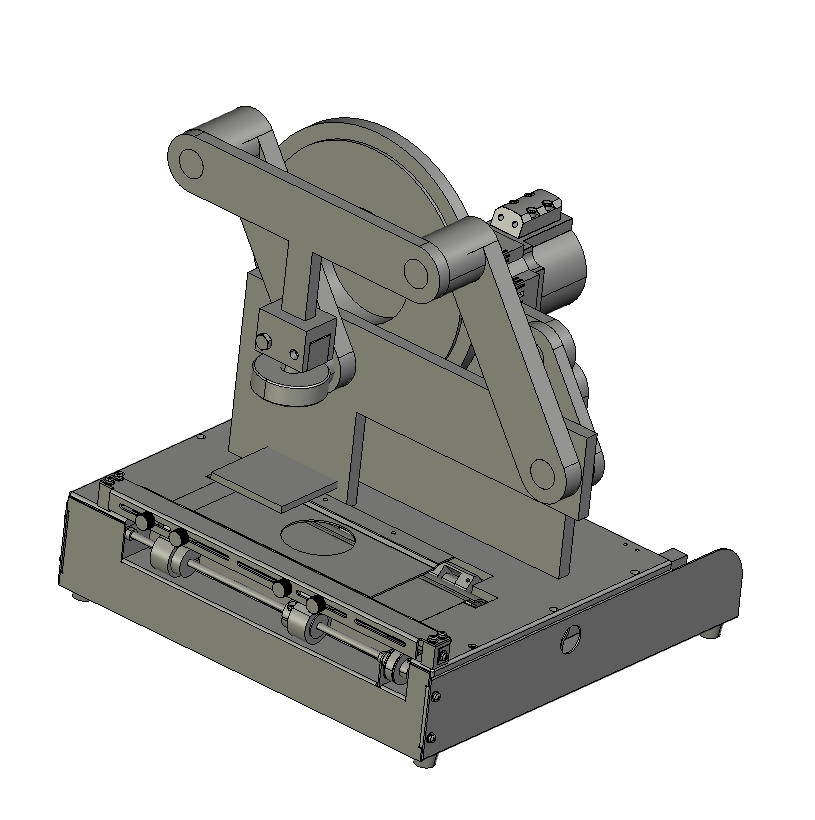 盖章机的结构设计三维SW2020带参+CAD+说明书