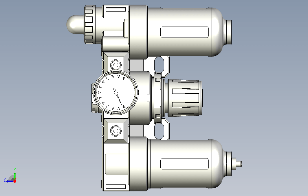 气源处理元件三点式组合3D-AC-150-A-BG系列