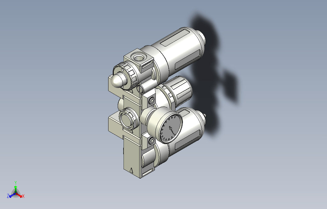 气源处理元件三点式组合3D-AC-150-A-BG系列