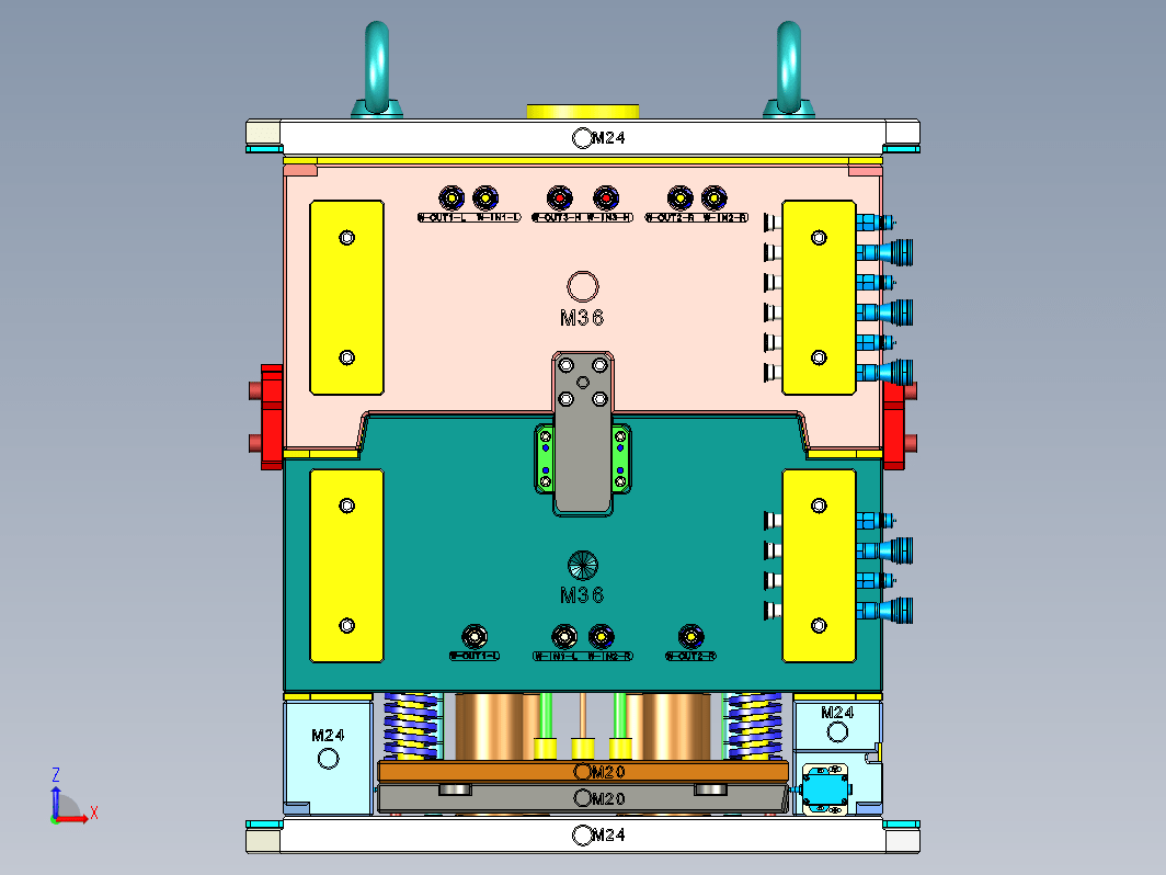 奥迪汽车前大灯注塑模具设计