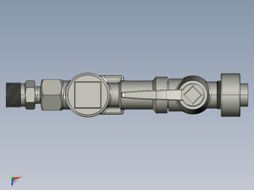 滤尘止回阀3D