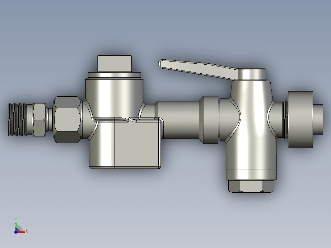 滤尘止回阀3D