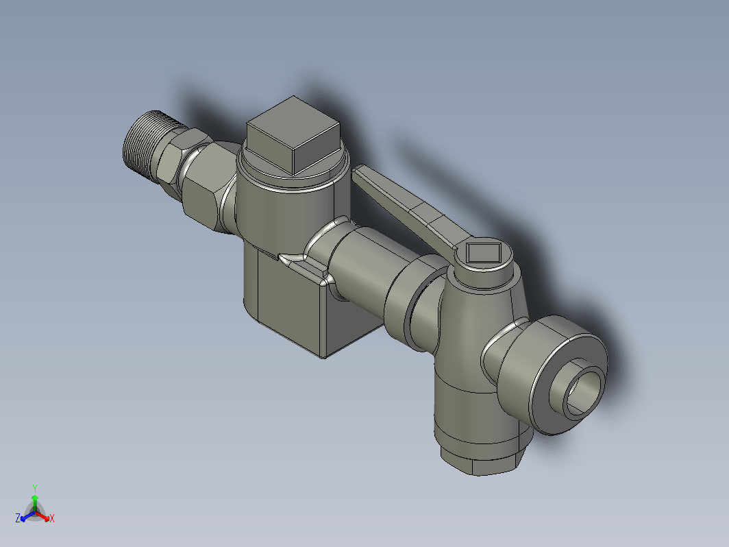 滤尘止回阀3D