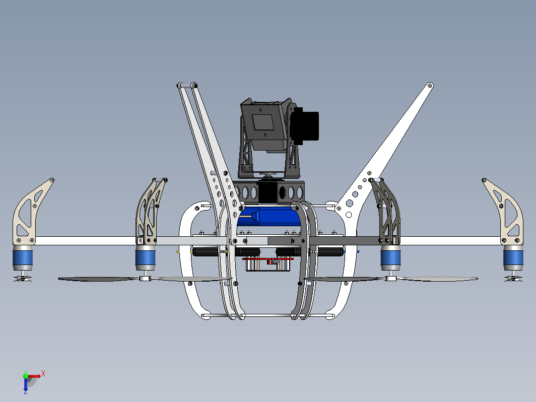 六翼航拍器六轴无人机框架