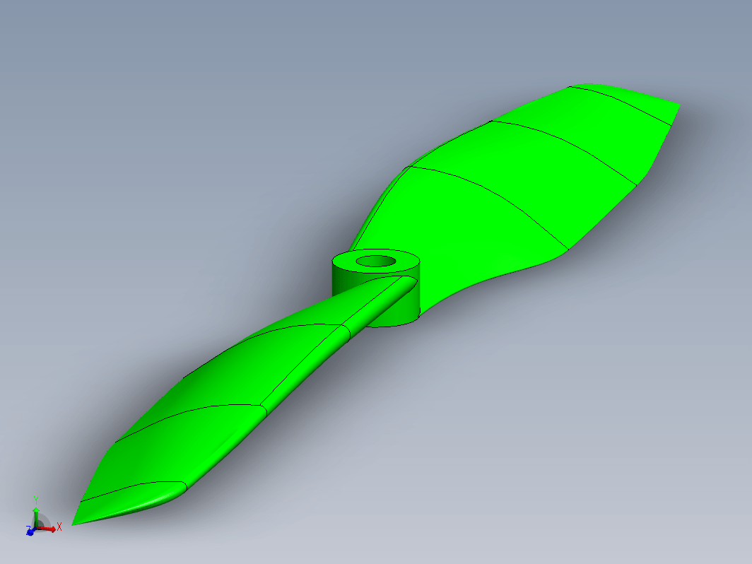 8x4.5螺旋桨 格式：STP SW